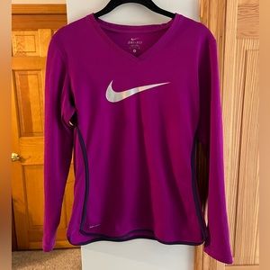 Purple Nike Long Sleeve Shirt